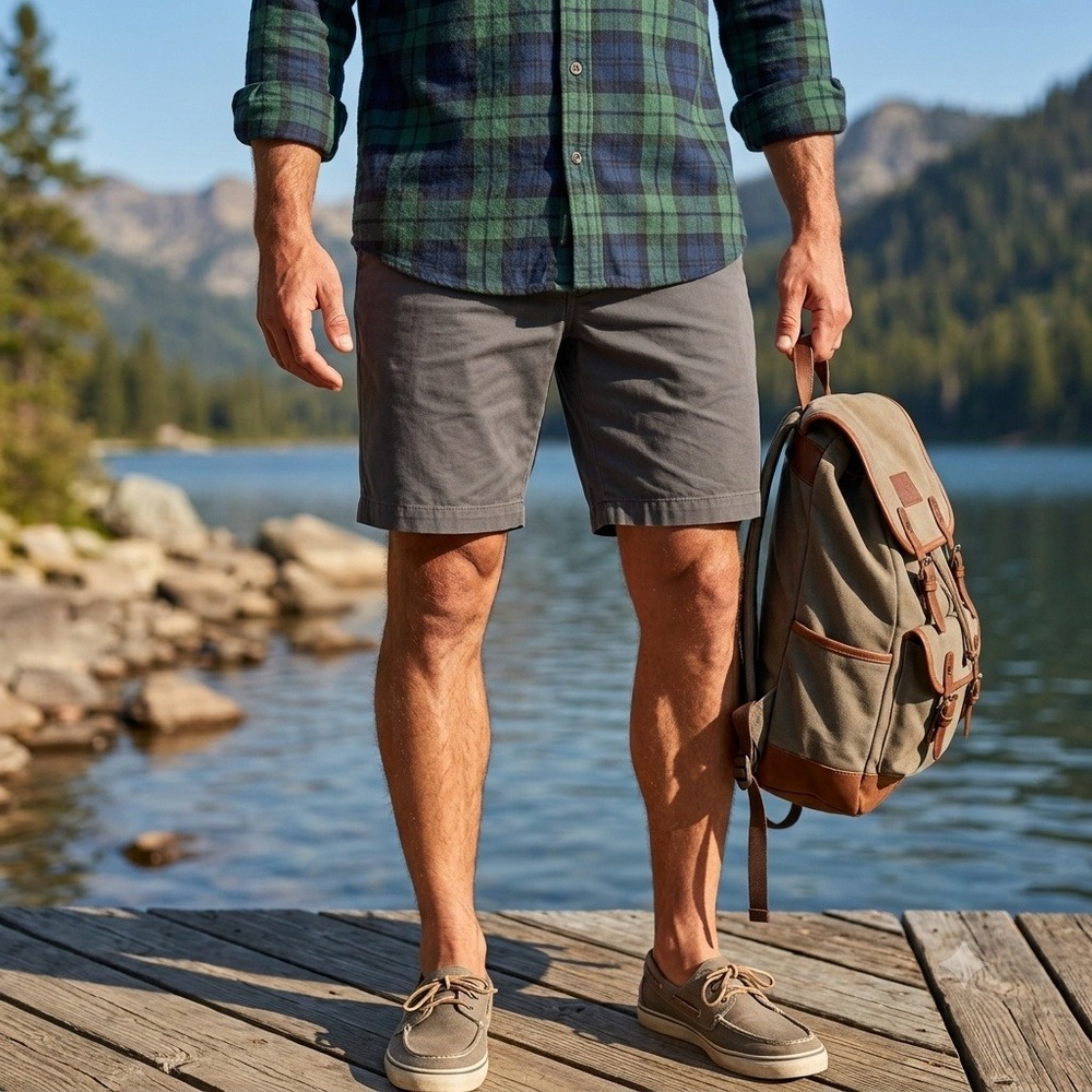 Patagonia All-Wear Shorts Mens 34 Forge Grey Organic Cotton Chino 57674 SP13